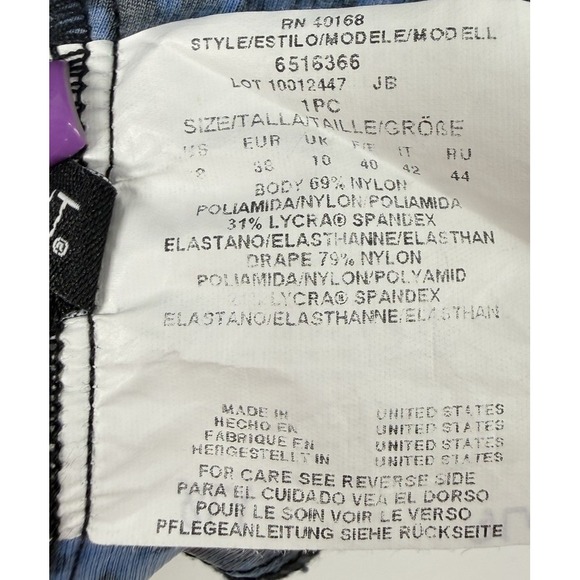 Miraclesuit Sz 8 Sunset Cay Escape Underwire Allover-Slimming One Piece Swimsuit - Picture 6 of 8